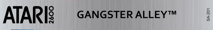 Gangster Alley logo for Atari 2600